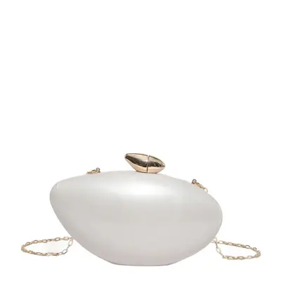 Französische Eierbox-Clutch aus Acryl, glänzend - 13