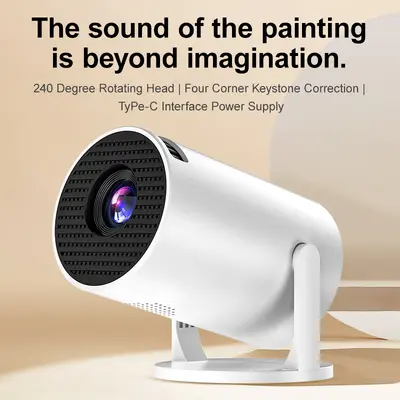 HY300mini Beamer kabellos Spiegelbildschirm hochauflösend 1080P Heimkino Barrel Y200 Beamer
