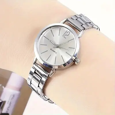 Niş hafif lüks kadın moda izle öğrenci partisi basit moda kadın kuvars saat mizaç çelik bant kızlar için izle