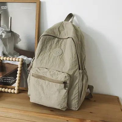 2024 Bergsteiger Reise Neuer koreanischer Stil Schulrucksack Schüler Rucksack Gymnasialschüler Mittelschüler Einfarbiger einfacher Rucksack - 10