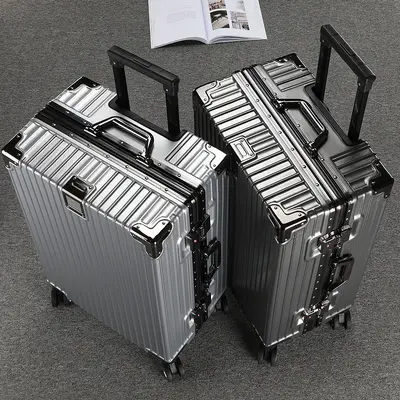 Ride-On Trolley Suitcase with Large Capacity and Combination Lock, Durable - 1