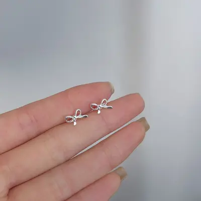 925 silver earrings, simple design, girls - 10