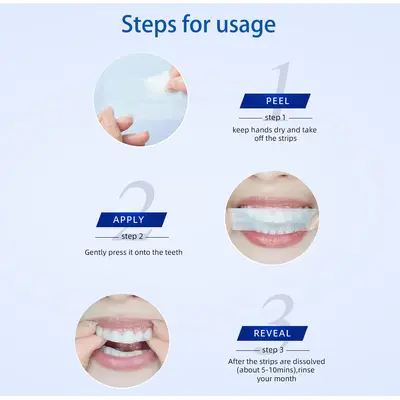 Instant Teeth Whitening Strips with nHAp, Low Sensitivity - 5