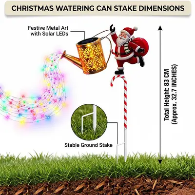 Solar Outdoor Garden Ground Light, Santa Claus Projection
