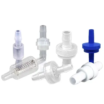 Plastic Check Valve, Multiple Sizes, for Laboratory Use