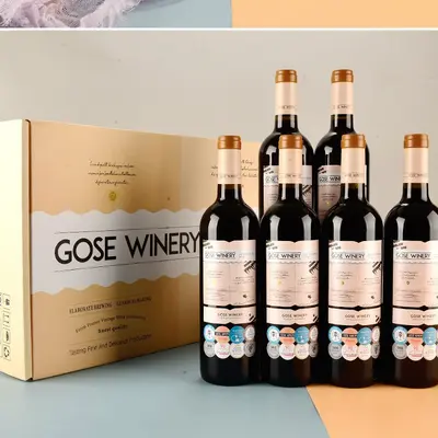 Imported French Red Wine, Wooden Gift Box