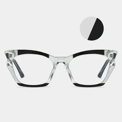 87332 Blue Light Blocking Square TR90 Eyeglass Frame - 3