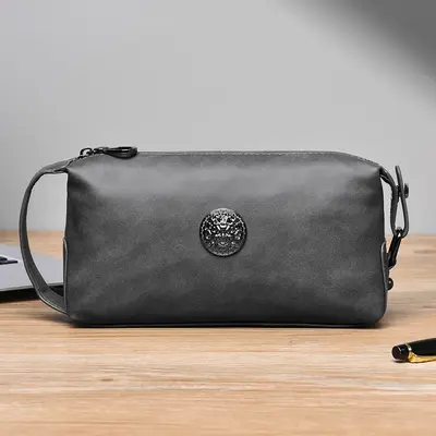 Men's Handbag, Soft Leather, Large Capacity, Business Casual - 7