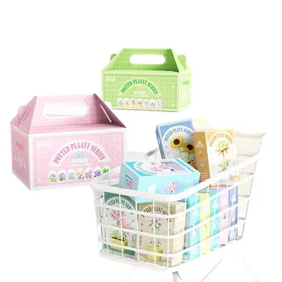 Potted Succulent Everlasting Flower Bouquet Building Block Set, Rose Girl Series - 6