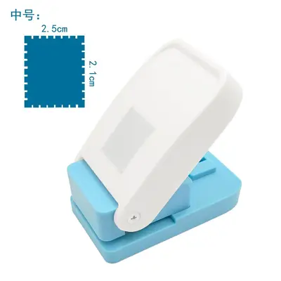 Large Stamp Embossing and Punching Device, Square Card, DIY - 7