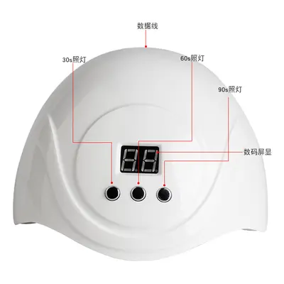 Tırnak lambası, 54W LED, 24 lamba, hızlı kurutma