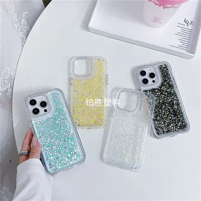 亚马逊适用于苹果IPhone 14新款闪粉14 Plus透明防摔14 Pro手机壳 - 4