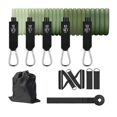 TPE Resistance Band Set 11 Pieces, Full Body Training Exerciser