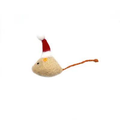 Peluş Simülasyon Fare Kedi Oyuncağı, Noel Modeli - 10