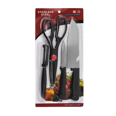 Kitchen Knife Set, 8 Pieces, Blister Pack