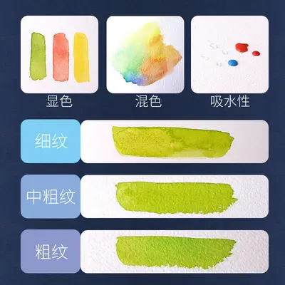 Ashi Watercolor Pad, 300g Thick Paper, Four-Side Glued, 4K Art Paper