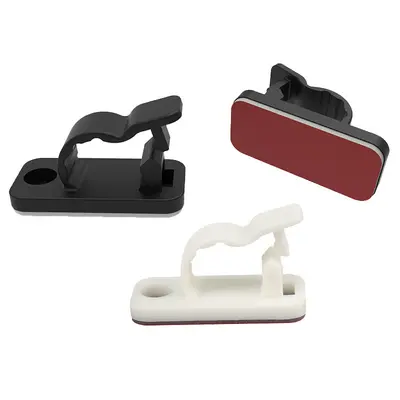 50 Self-Adhesive Cable Clips, Punch-Free for LED Strip Lights
