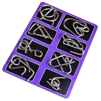 Nine Ring Brain Puzzle, Unlocking Puzzle for Adults and Children, Stress Relief - 11