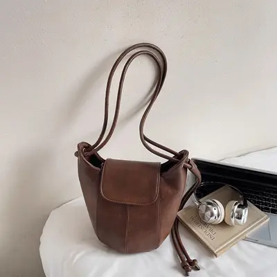 Retro Bucket Style Women's Single Shoulder Bag - 7