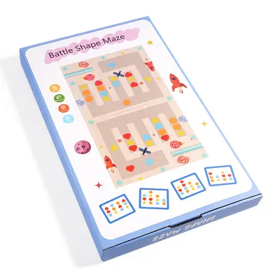 Magnetic Logic Board Game for Children with Four-Color Shapes - 5