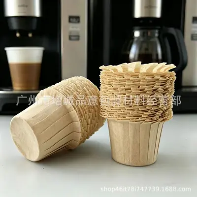 Natural Disposable K-Cup Coffee Filter Paper for Capsule Coffee Machines - 1