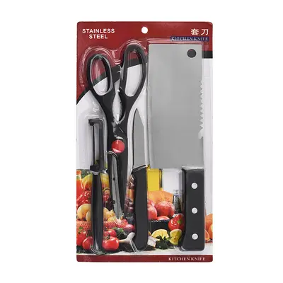 Kitchen Knife Set, 8 Pieces, Blister Pack