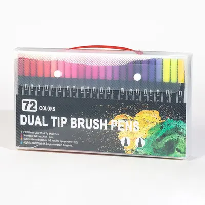 Doppelspitzig Aquarellstift-Set grenzüberschreitend Kunsthakenstift 168 Farben weiche Spitzen waschbar Malstift exklusiv auf Amazon erhältlich - 12