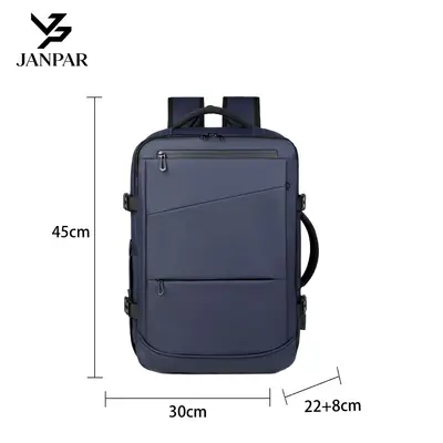 New Style Carry-on Backpack for Men, Multi-functional Expandable Business Backpack, Large Capacity Shoe Compartment, Premium Travel School Bag - 11