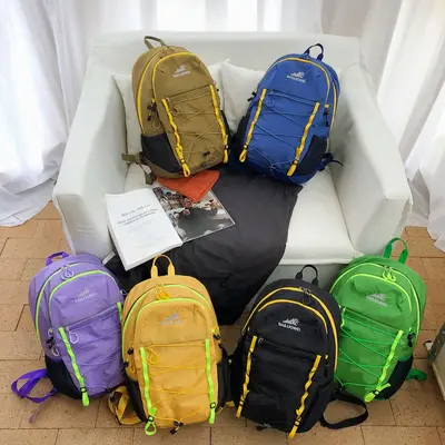 Colorblock Outdoor Backpack, Unisex, Large Capacity - 1