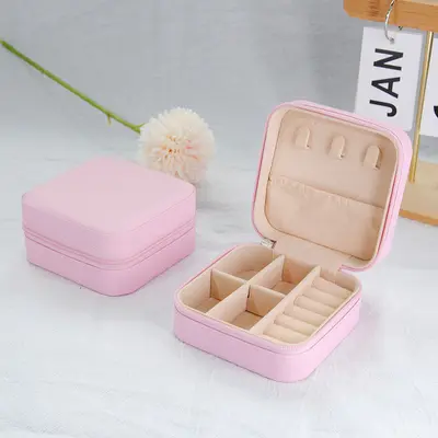 Spot jewelry storage box home type ring necklace bracelet earring jewelry box wholesale portable jewelry box - 7