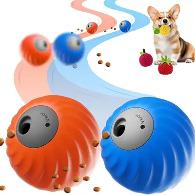 Electric Smart Cat Toy, Leaking Food Ball with Rolling Motion for Cats and Dogs - 2