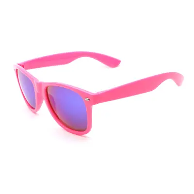 Solid Stud Sunglasses with Green Mirror Lens - 5