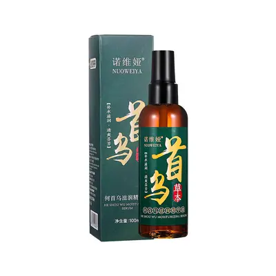 【48小时内发货】何首乌苦参精油女改善干枯卷发毛躁润发油精华液