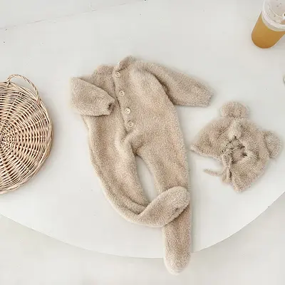 Bebek ayıcıklı sıcak tulum, sonbahar ve kış - 6