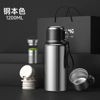 316 Stainless Steel Large Capacity Insulated Water Bottle, Portable Tea Infuser - 8