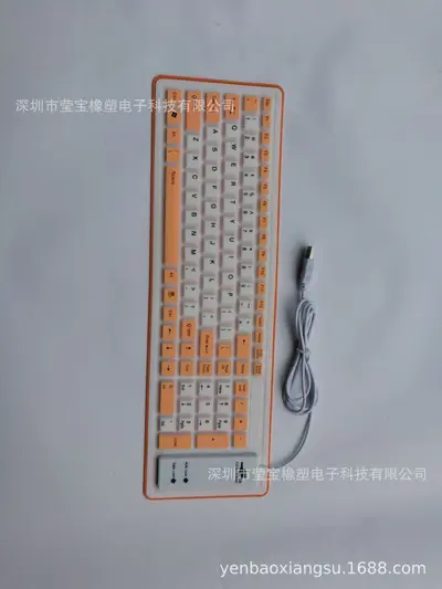 USB Arayüzlü 103 Tuşlu Kablolu Endüstriyel Klavye ve Mouse Seti, Katlanabilir - 10