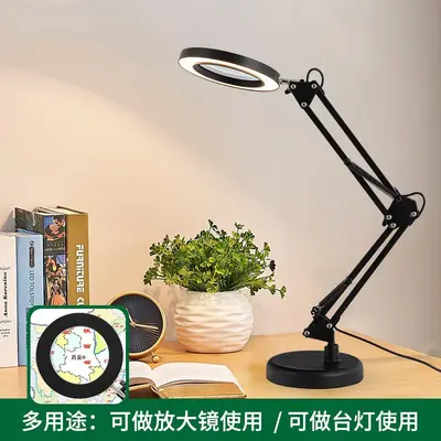 Foldable Magnifying Desk Lamp for Soldering and Repair Work