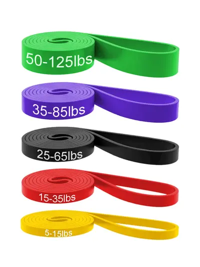 Kalça ve bacak için fitness direnç bandı seti, 2080 mm yoga - 6