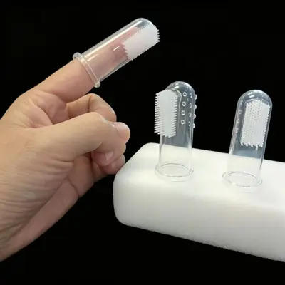 Silicone Finger Toothbrush for Cats and Dogs, Tartar Removal