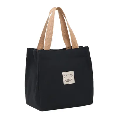 Thickened Oxford Canvas Women's Handbag Lunch Box and Grocery Shopping Bag - 6