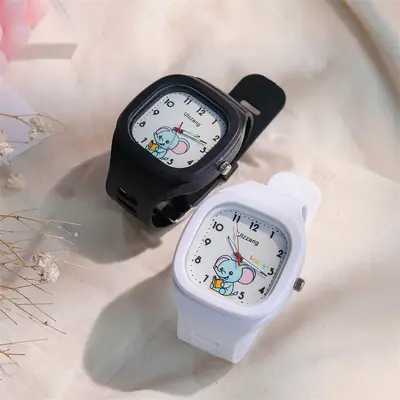 Kinderuhr Mädchen Silikonarmband, wasserdicht niedlich