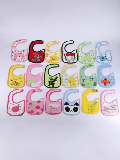 Class A Cotton Printed Baby Feeding Bib, Waterproof