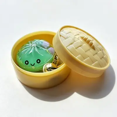 Liquid Sand Baozi Keychain, Simulated Bag Charm - 10