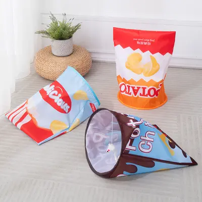 Foldable Crinkle Paper Cat Tunnel, Self-Play Cat Toy, Pet Supplies - 4
