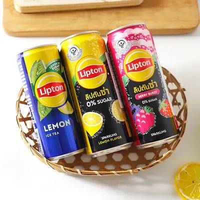 Lipton Böğürtlen Limonlu Gazlı İçecek, 330 ml Ferahlatıcı Meyveli Soda - 4