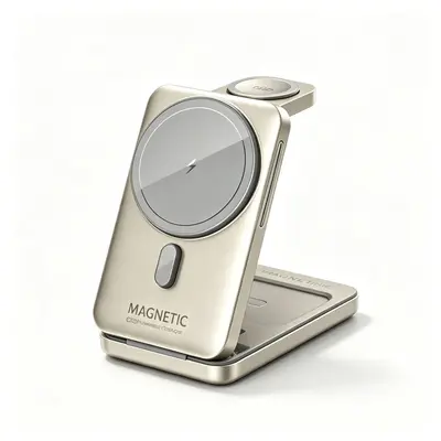 Magnetic Foldable 3-in-1 Wireless Charger for Apple and Android, with Stand - 9