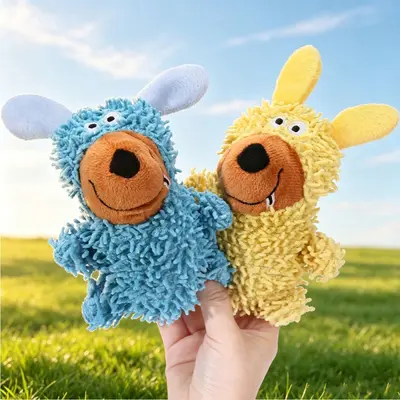 Squeaky Plush Dog Toy, Durable and Chew-Resistant - 4