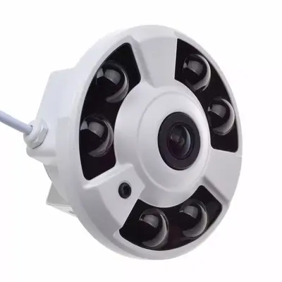 5MP POE Fisheye Security Camera, 360° Panoramic, 1080P HD, Infrared - 4