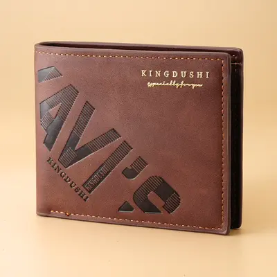 2025 Men's Short Leather Wallet, Large Capacity and Durable - 8