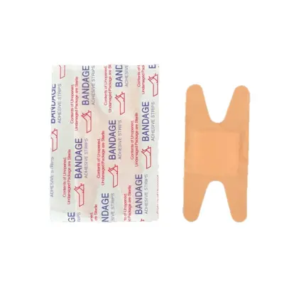 Pflasterset in Sonderformen mit H-Pflaster und hautfarbenen PE-Mikroporen-Fingerkuppenpfla